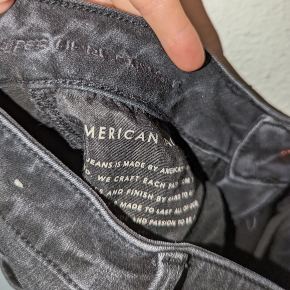 American Eagle Black Hi Rise Skinny Jeans - Picture 7 of 9